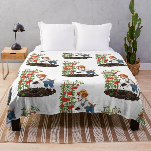 Item preview, Jack Russell Terrier Gardening Tomato Plant Cute designed and sold by PictoVibe.