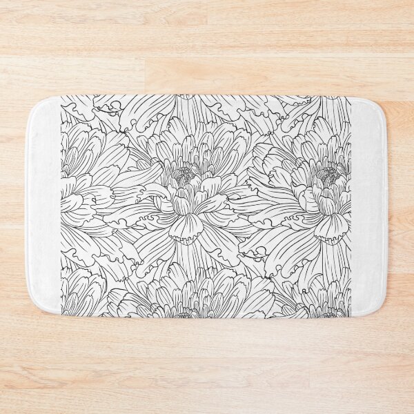 Item preview, Drawing line flowers seamless designed and sold by Lardee.