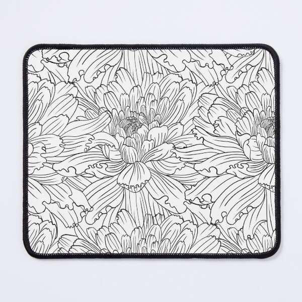 Item preview, Drawing line flowers seamless designed and sold by Lardee.