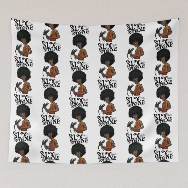 Item preview, Sly And The Family Stone Retro Caricature designed and sold by MindrootEchoart.