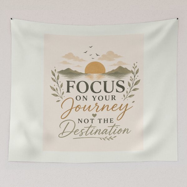 Item preview, Focus on Your Journey, Not the Destination – Inspirational Nature Quote designed and sold by NomadUSArt.
