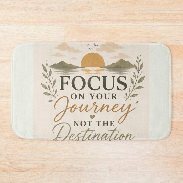 Item preview, Focus on Your Journey, Not the Destination – Inspirational Nature Quote designed and sold by NomadUSArt.