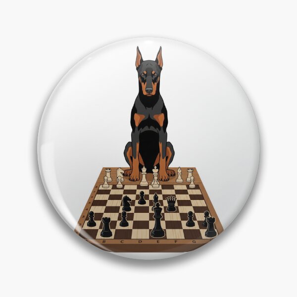 Item preview, Doberman Pinscher Chess Grandmaster Strategy Board Game designed and sold by PictoVibe.