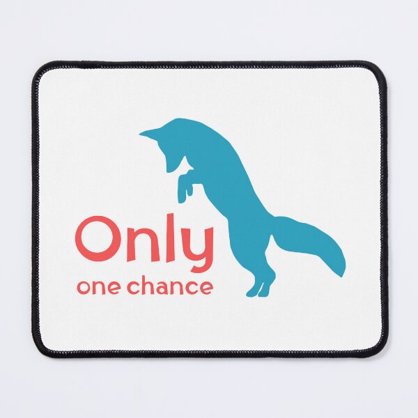Item preview, Only One Chance Teal Fox Inspirational Quote Art designed and sold by rich-moda.