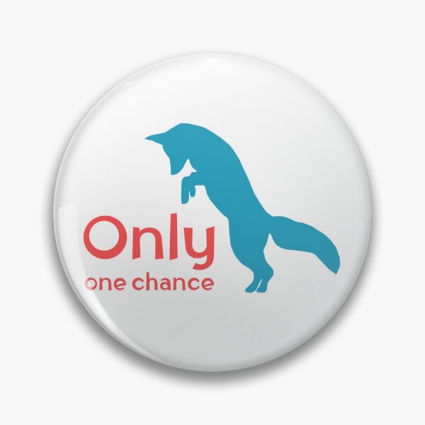 Item preview, Only One Chance Teal Fox Inspirational Quote Art designed and sold by rich-moda.