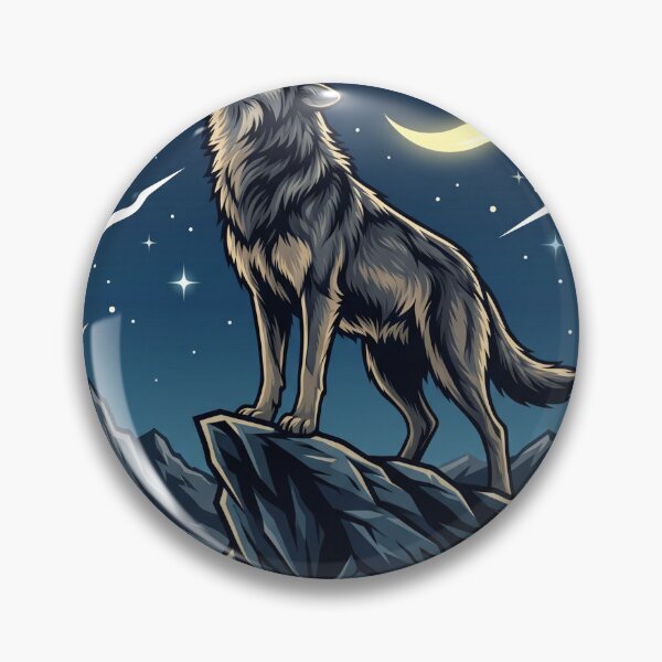 Item preview, Howling Wolf Silhouette designed and sold by misbahsiro.