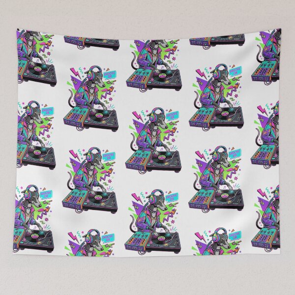 Item preview, Retro Greyhound DJ Vinyl Record Music Lover designed and sold by PictoVibe.