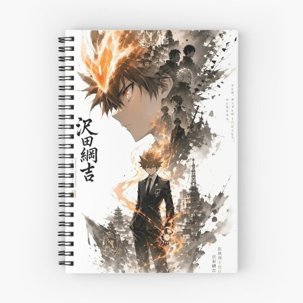 Item preview, Tsunayoshi Sawada Anime Art | Katekyo Hitman Reborn Flame Warrior | Vongola Boss Design designed and sold by Dyan4.