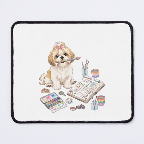 Item preview, Shih Tzu Watercolor Paint Artist Bullet Journaling designed and sold by PictoVibe.