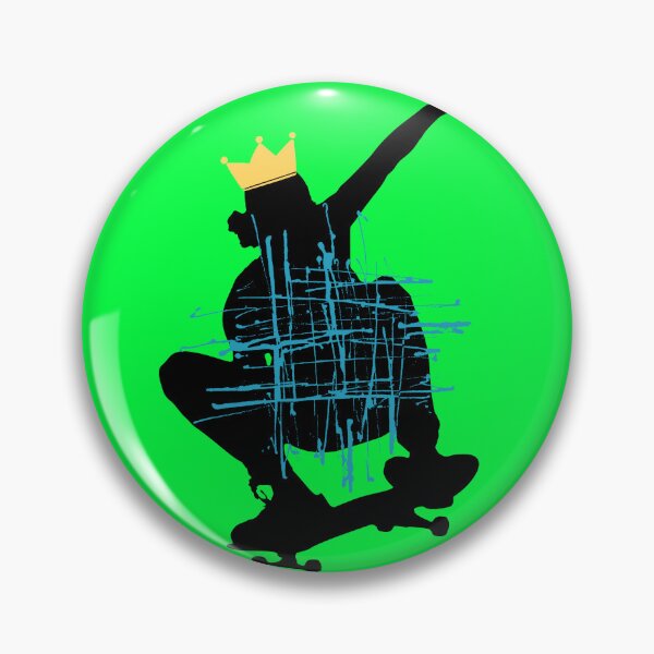 Item preview, Skater Silhouette with Gold Crown Streetwear Art designed and sold by rich-moda.