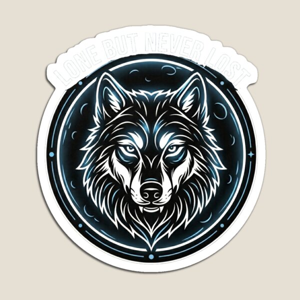 Aperçu de l'œuvre Loup silencieux créée et vendue par Stickersdevelop.