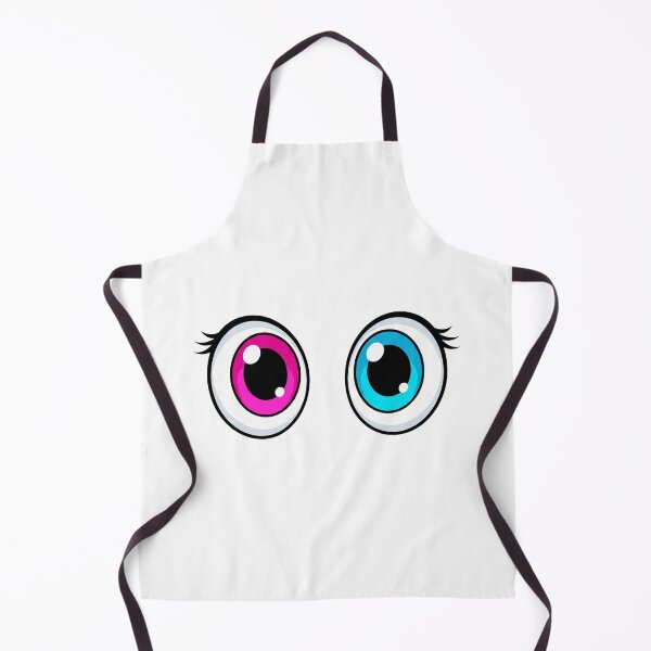 Item preview, Cute Big Cartoon Eyes Pink and Blue Graphic designed and sold by rich-moda.
