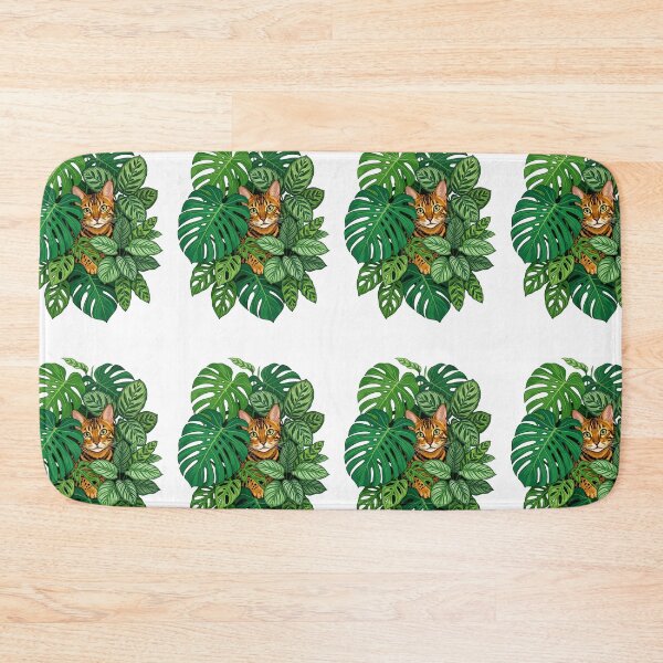 Item preview, Bengal Cat Indoor Jungle Monstera Houseplants Plant designed and sold by PictoVibe.