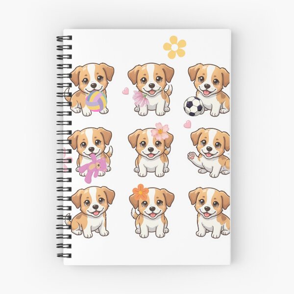 Item preview, Cute Golden Puppy Dog Sticker Sheet Pack designed and sold by Creativ_Design.