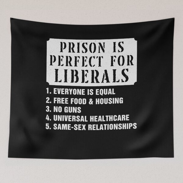 Item preview, Prison Is Perfect For Liberals Funny designed and sold by Hedoraxe.