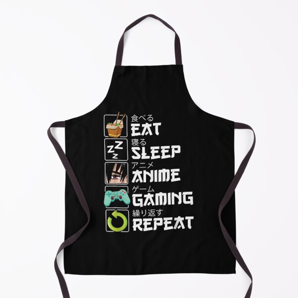 Item preview, Eat Sleep Anime Gaming Repeat Kawaii Otaku Anime Manga designed and sold by KanteMcHexan.