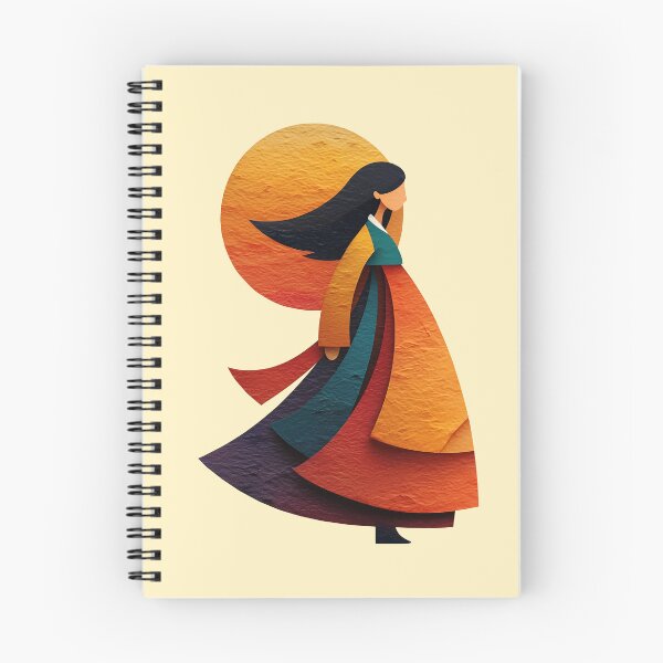 Item preview, Elegant Hanbok Woman with Radiant Sun designed and sold by colorful-white.