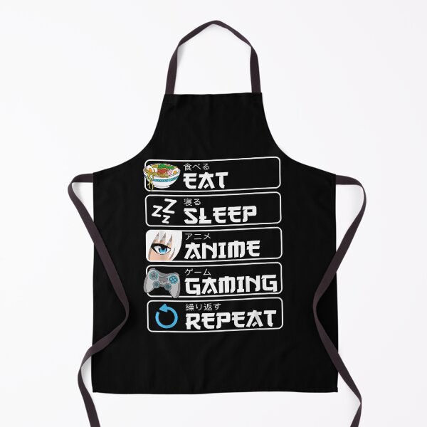 Item preview, Eat Sleep Anime Gaming Repeat Otaku Anime Manga designed and sold by KanteMcHexan.