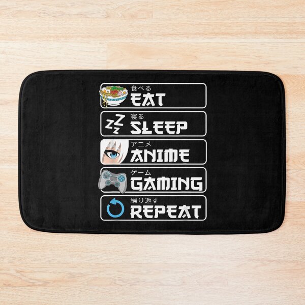 Item preview, Eat Sleep Anime Gaming Repeat Otaku Anime Manga  designed and sold by KanteMcHexan.