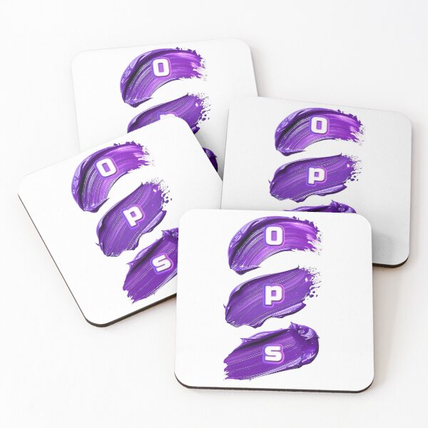 Item preview, OPS Purple Neon Brushstroke Streetwear Graphic designed and sold by rich-moda.