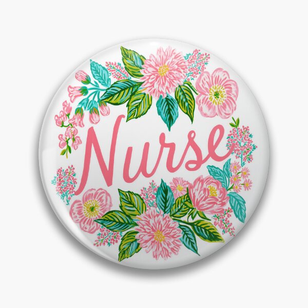 Item preview, Nurse Floral | Cute Preppy Nurse Appreciation Design designed and sold by ThePreppyArtist.