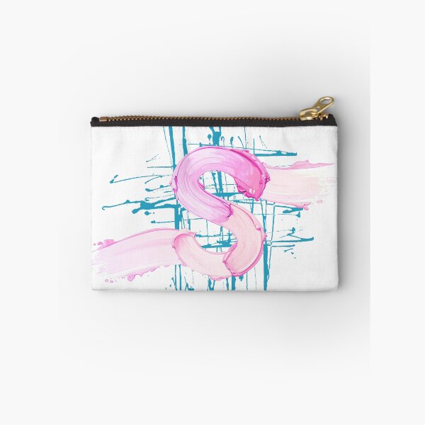 Item preview, Letter S Pink Brushstroke Urban Graffiti Art designed and sold by rich-moda.