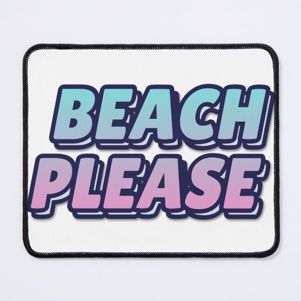 Item preview, "BEACH PLEASE" Retro Typography T-Shirt designed and sold by QuirkThreadsCo.