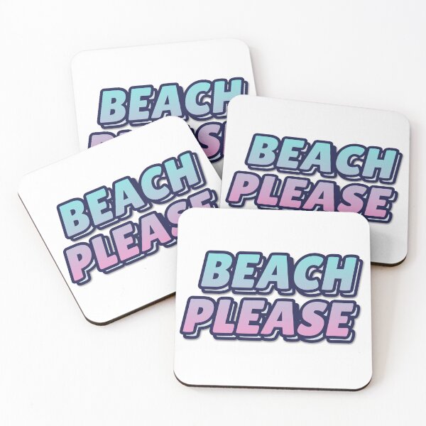 Item preview, "BEACH PLEASE" Retro Typography T-Shirt designed and sold by QuirkThreadsCo.