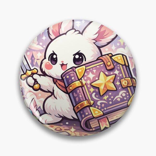Item preview, Paperback Warrior Bunny Sticker Kawaii Fantasy Reader Aesthetic for Adventure Book Lovers designed and sold by CutePrintCorner.