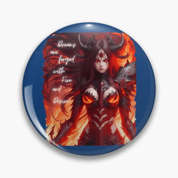 Item preview, Fiery Demon Warrior Anime In Hellfire  designed and sold by KanteMcHexan.