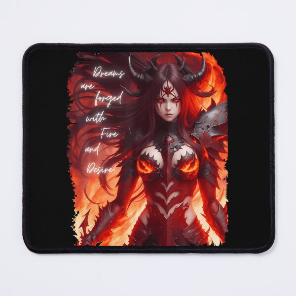 Item preview, Fiery Demon Warrior Anime In Hellfire  designed and sold by KanteMcHexan.
