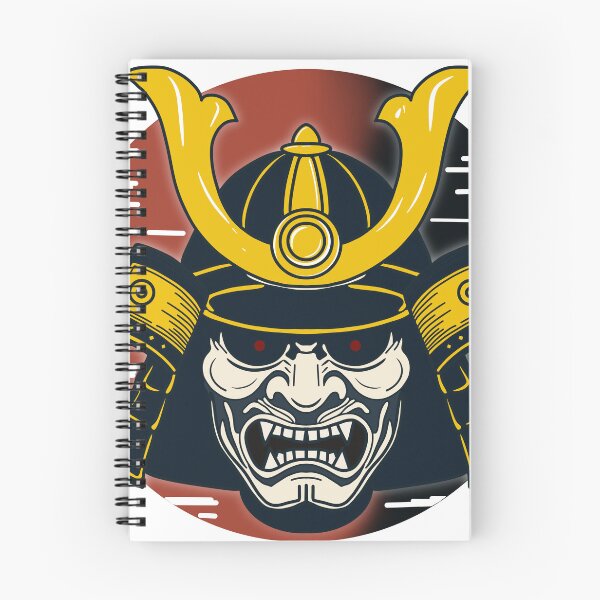 Item preview, Japanese Samurai Helmet and Mask Illustration designed and sold by Senana-Banana.