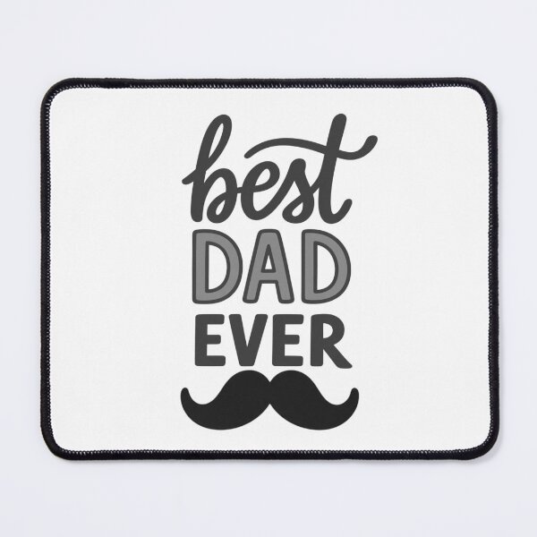 Item preview, Best Dad Ever with Black/White/Gray Mustache III designed and sold by jeweleddesigns.