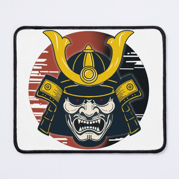 Item preview, Japanese Samurai Helmet and Mask Illustration designed and sold by Senana-Banana.