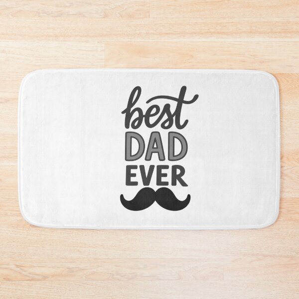 Item preview, Best Dad Ever with Black/White/Gray Mustache III designed and sold by jeweleddesigns.