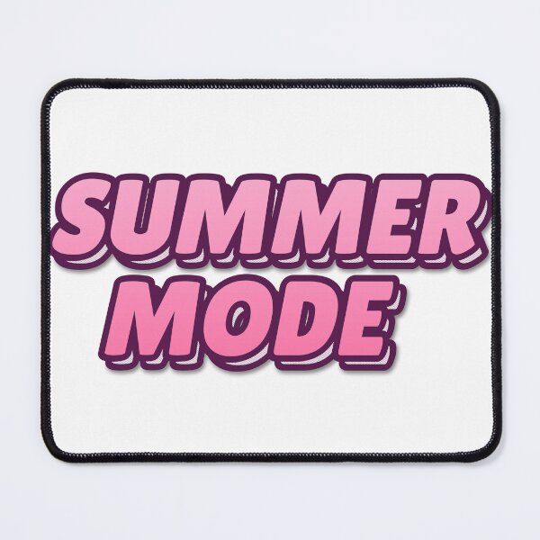 Item preview, "SUMMER MODE" Retro Typography Hoodie designed and sold by QuirkThreadsCo.