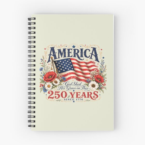 Item preview, 250 Years Flag & Poppies Patriotic Floral God Shed His Grace on Thee 250th Anniversary designed and sold by modoodles357.