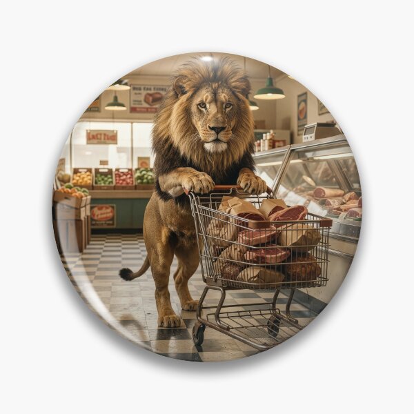Item preview, Lion Visits the Butcher designed and sold by Tridentulus.