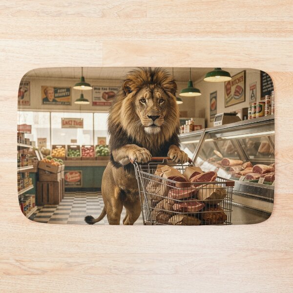 Item preview, Lion Visits the Butcher designed and sold by Tridentulus.
