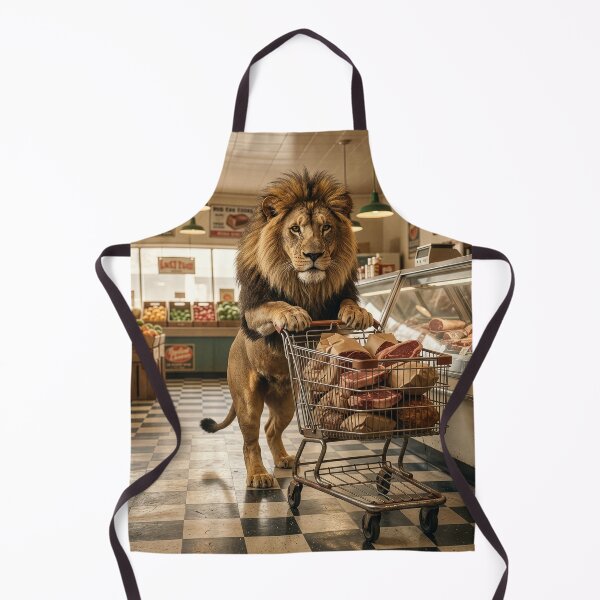 Item preview, Lion Visits the Butcher designed and sold by Tridentulus.