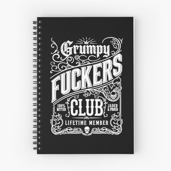 Item preview, Grumpy Fuckers Club Lifetime Member Sarcastic Vintage designed and sold by Hedoraxe.
