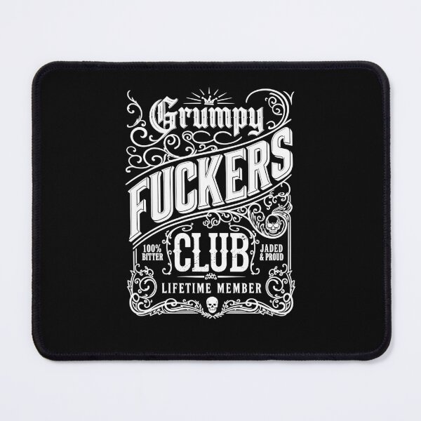 Item preview, Grumpy Fuckers Club Lifetime Member Sarcastic Vintage designed and sold by Hedoraxe.