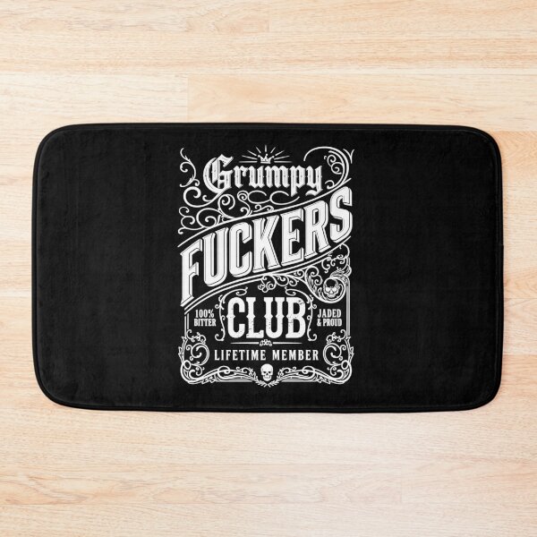 Item preview, Grumpy Fuckers Club Lifetime Member Sarcastic Vintage designed and sold by Hedoraxe.