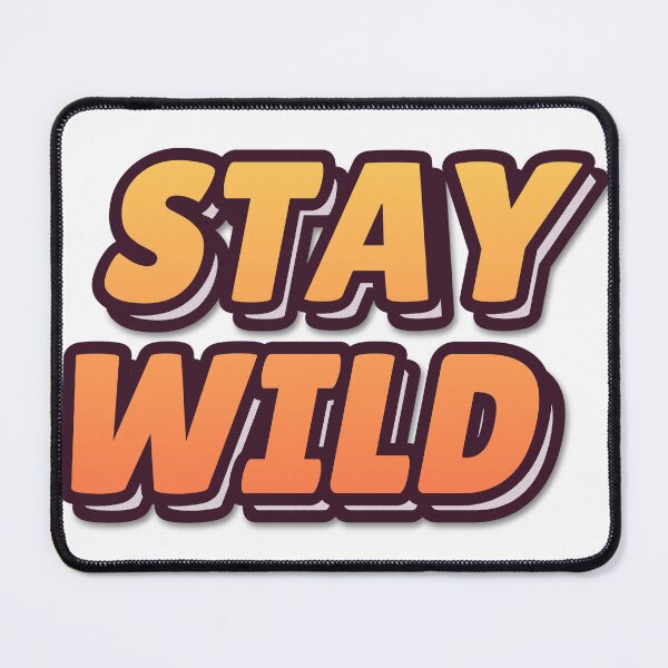 Item preview, "STAY WILD" Retro Typography T-Shirt designed and sold by QuirkThreadsCo.
