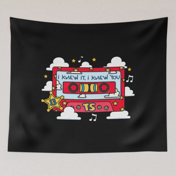 Item preview, Red Cassette Music Cloud I Knew It Retro Design designed and sold by bvarkox.