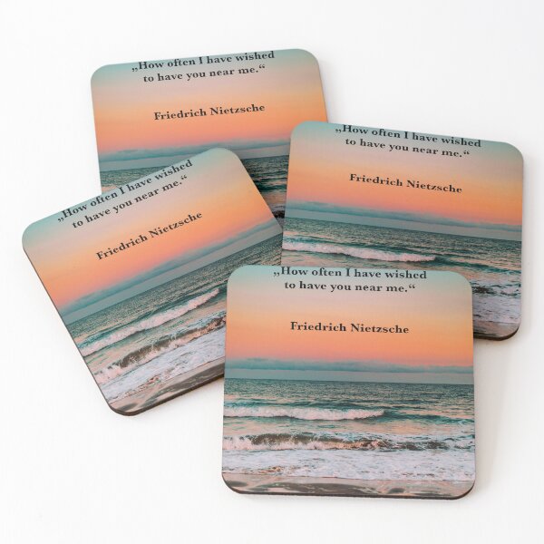 Item preview, Nietzsche quote Wished Near Me Sea Full Moon designed and sold by Mauswohn.