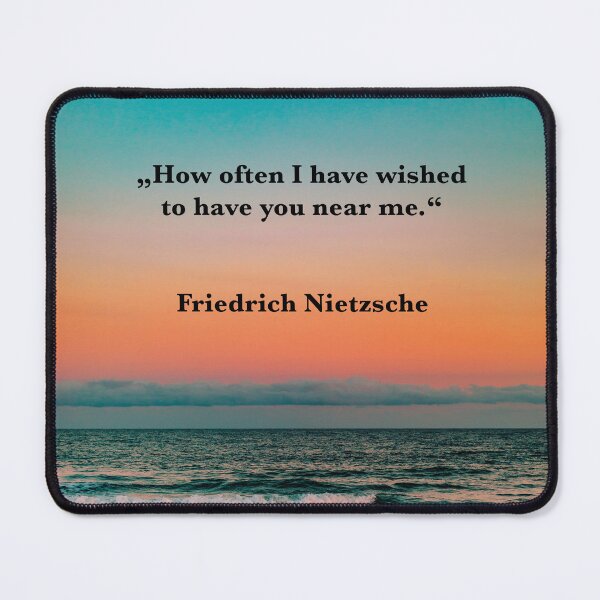Item preview, Nietzsche quote Wished Near Me Sea Full Moon designed and sold by Mauswohn.