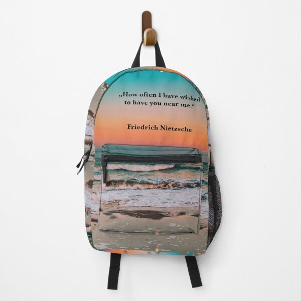 Item preview, Nietzsche quote Wished Near Me Sea Full Moon designed and sold by Mauswohn.