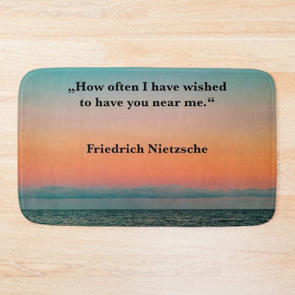 Item preview, Nietzsche quote Wished Near Me Sea Full Moon designed and sold by Mauswohn.