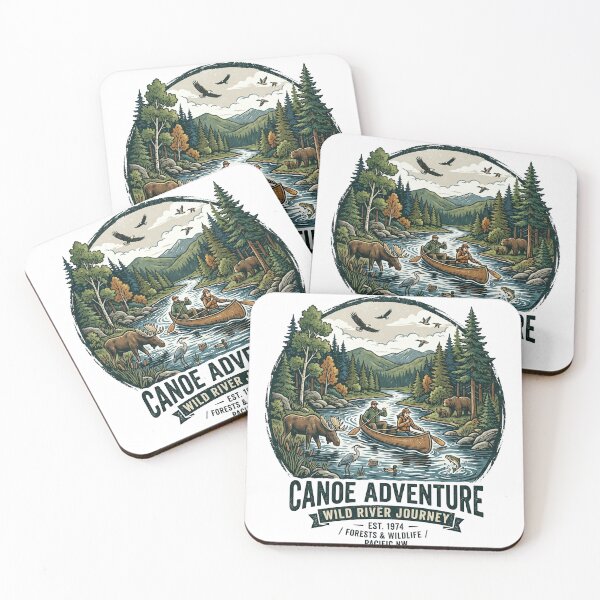 Item preview, Canoe Adventure Wild River Journey designed and sold by misbahsiro.